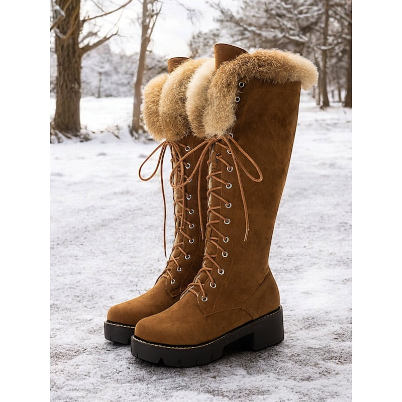 Ottilie | Cosy Fur-Trimmed Winter Boots