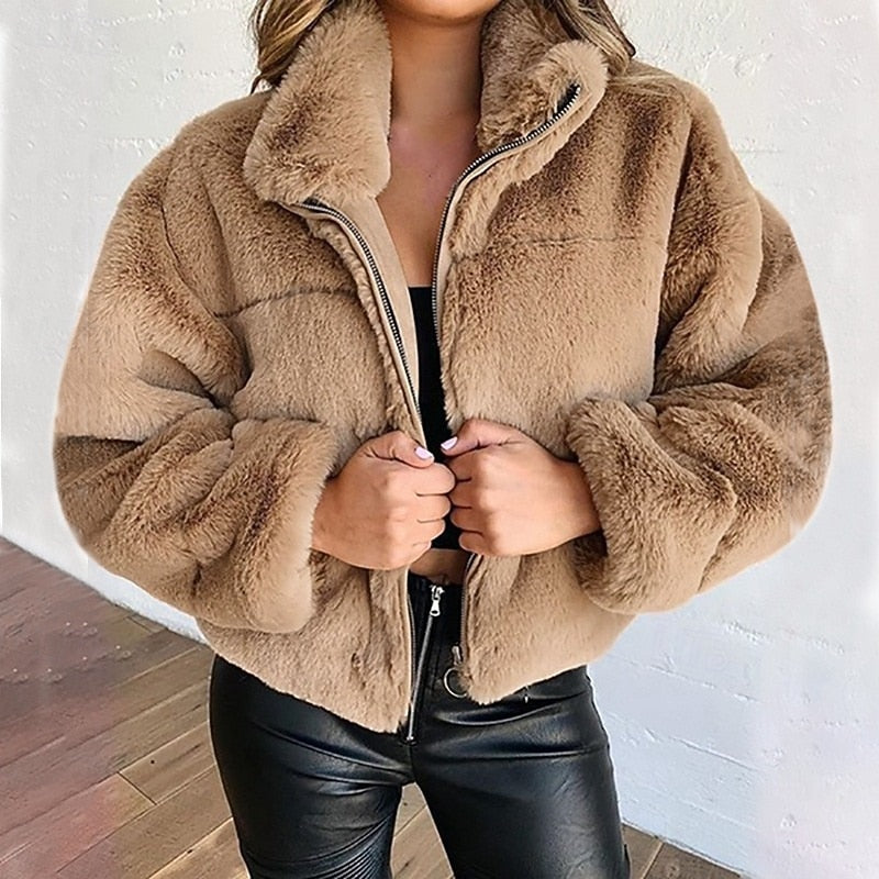 Odile | Cosy Cropped Zip Jacket