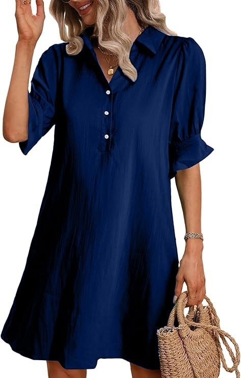 Dorothy | Relaxed Collared Shirt Dress