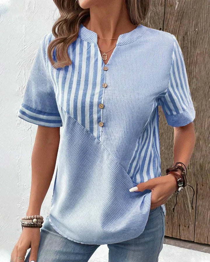 Millicent | Softly Striped Blouse