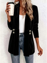 Rhea | Tailored Button-Tab Blazer