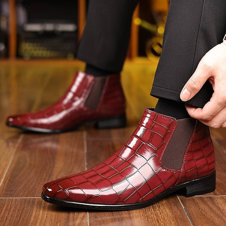 Harlan | Textured Chelsea Boots