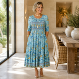 Josephina | Smocked Garden Midi Dress