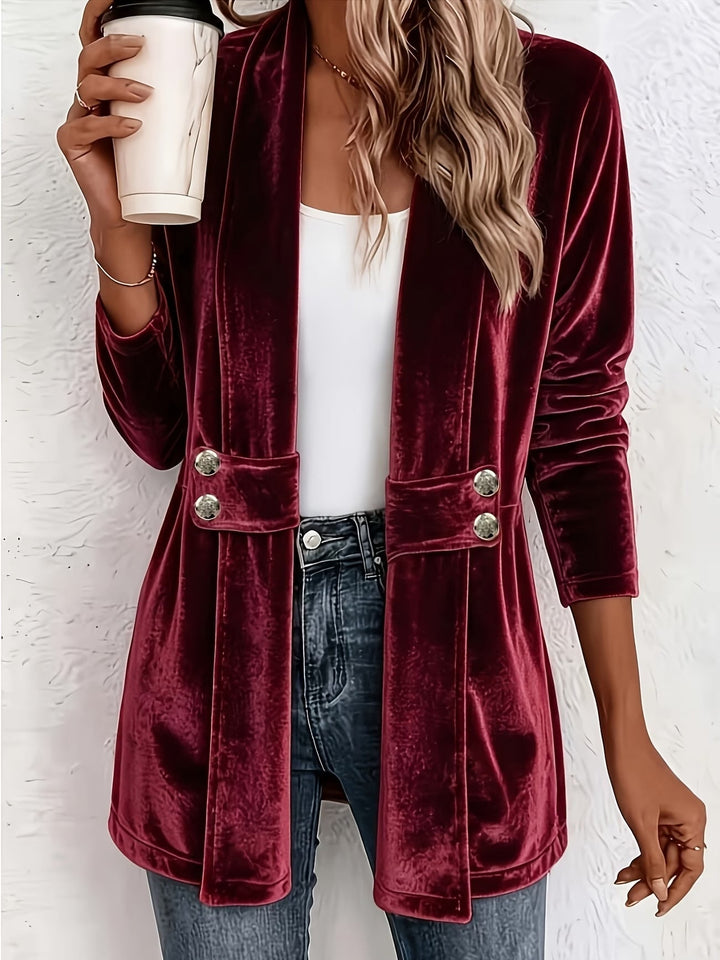 Ivy | Tailored Button-Tab Cardigan