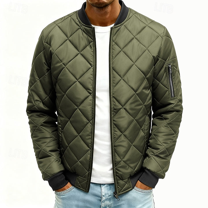 Grayson | Quilted Bomber Jacket