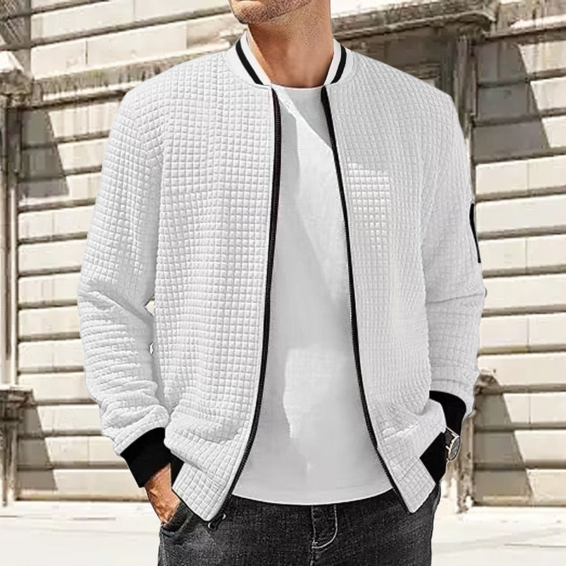 Thatcher | Textured Zip-Up Jacket