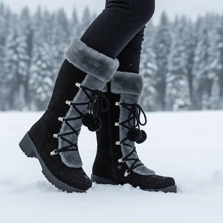 Brielle | Cosy Lace-Up Winter Boots