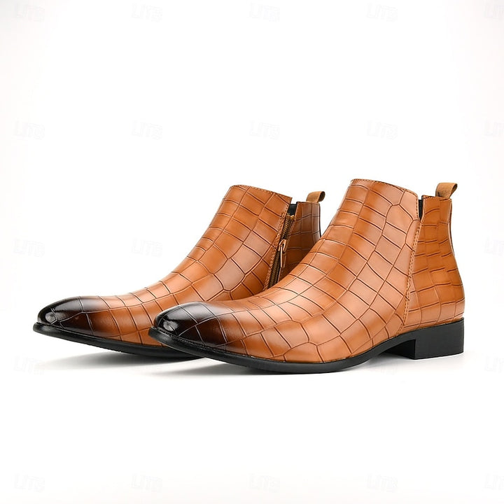 Harlan | Textured Chelsea Boots