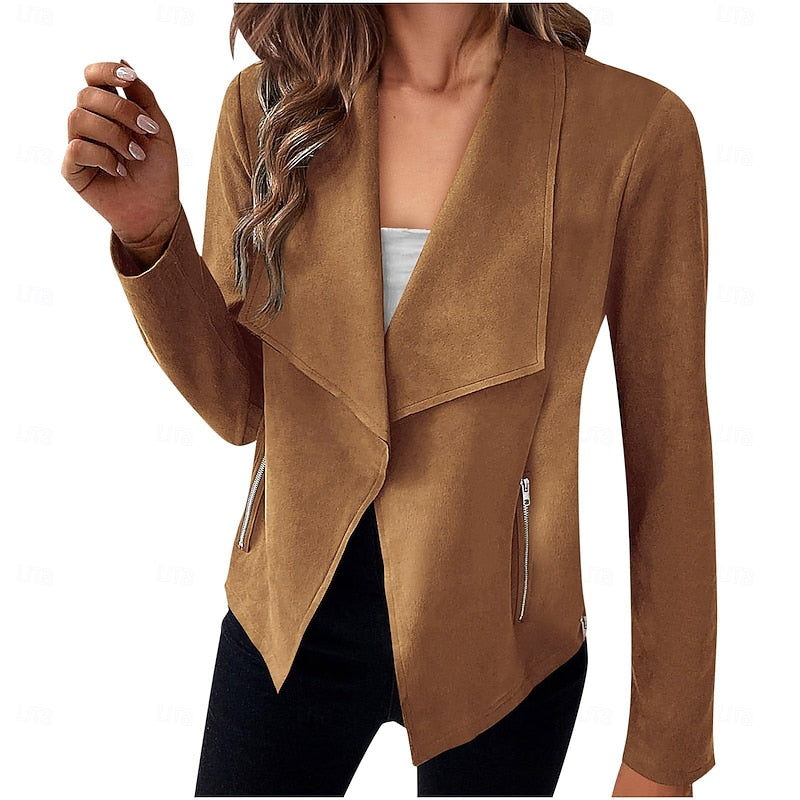 Barbara | Draped Waterfall Jacket