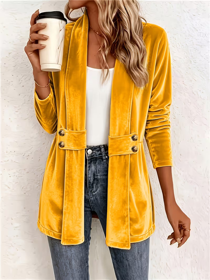 Nancy | Soft Button-Tab Cardigan