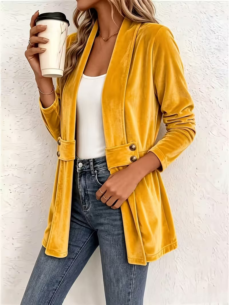 Nancy | Soft Button-Tab Cardigan