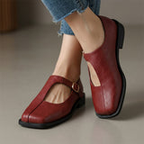 Elspeth | Timeless T-Strap Flats