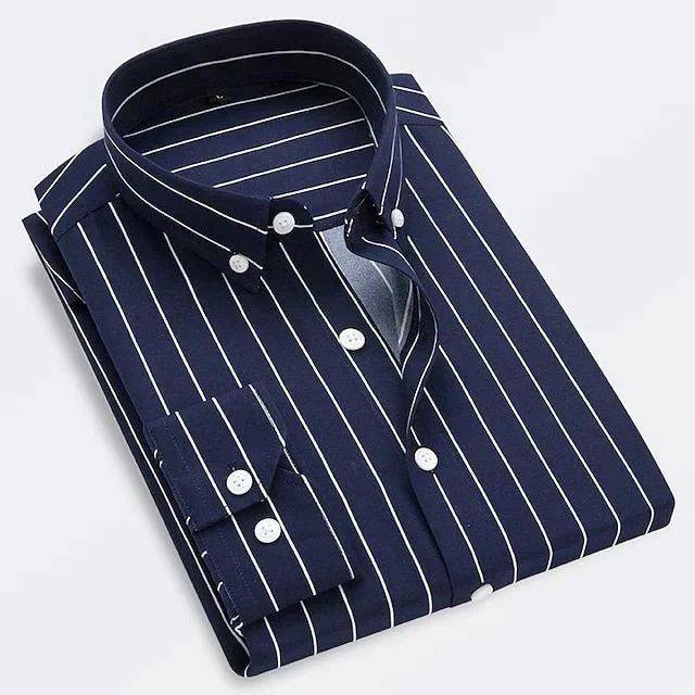 Gregory | Refined Striped Button-Down Shirt