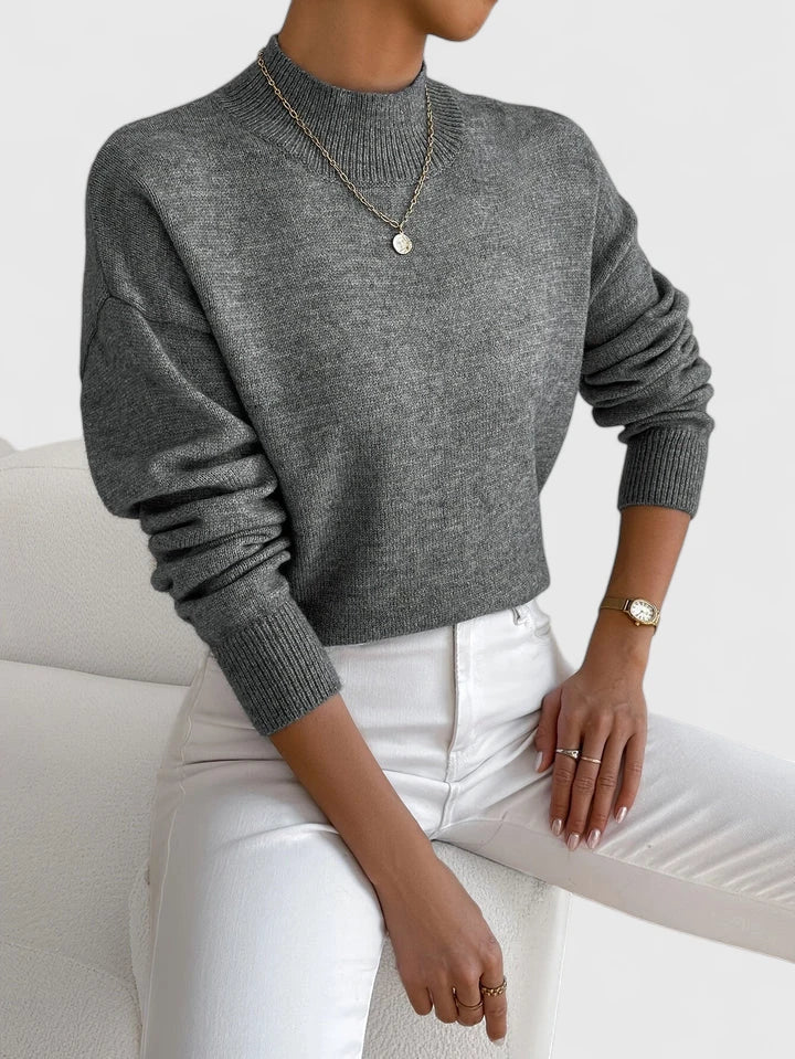 Louisa | Refined Mock-Neck Jumper