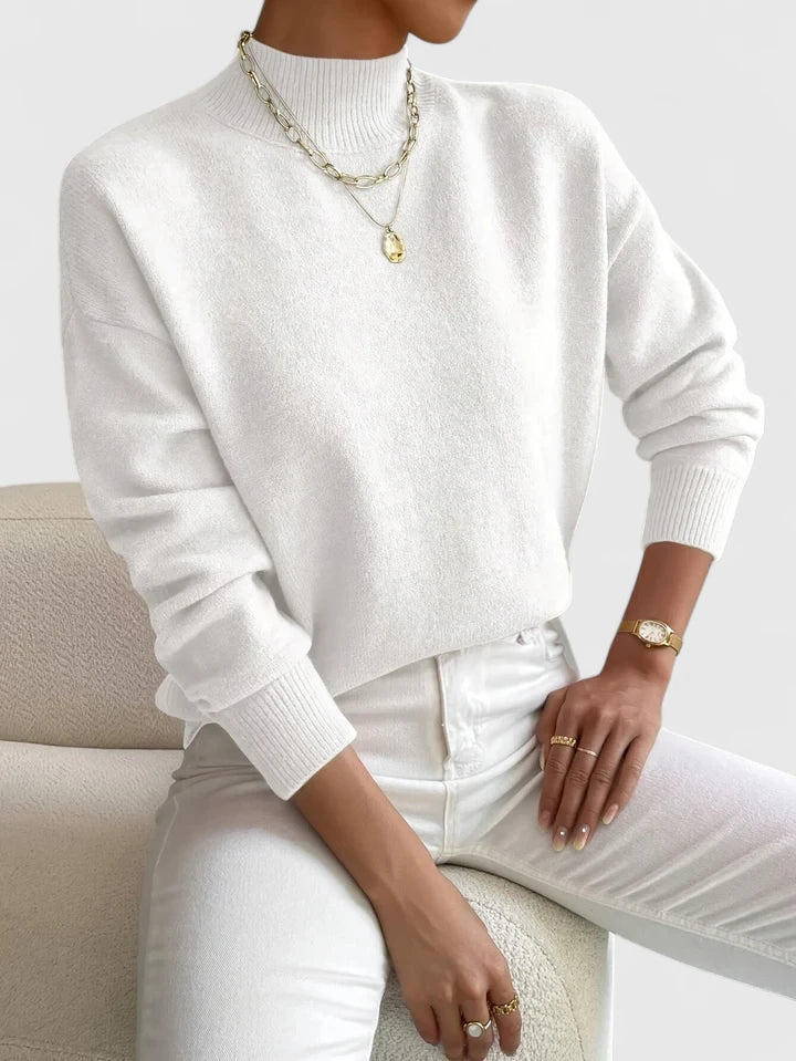 Louisa | Refined Mock-Neck Jumper