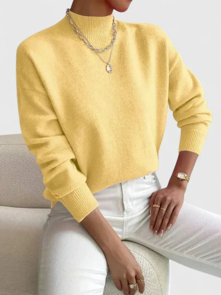Louisa | Refined Mock-Neck Jumper