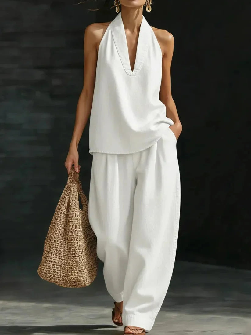 Lucinda | Relaxed Halter Two-Piece Set