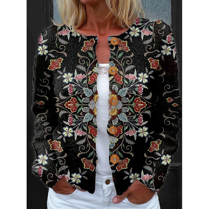Blanche | Floral Button-Front Cardigan
