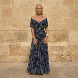 Liliana | Off-Shoulder Draped Maxi Dress