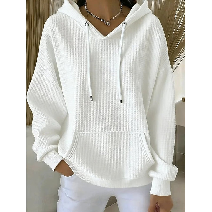 Matilda | Relaxed Waffle-Knit Hoodie