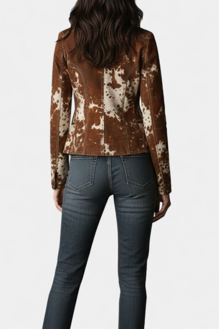 Priscilla | Spotted High-Collar Jacket