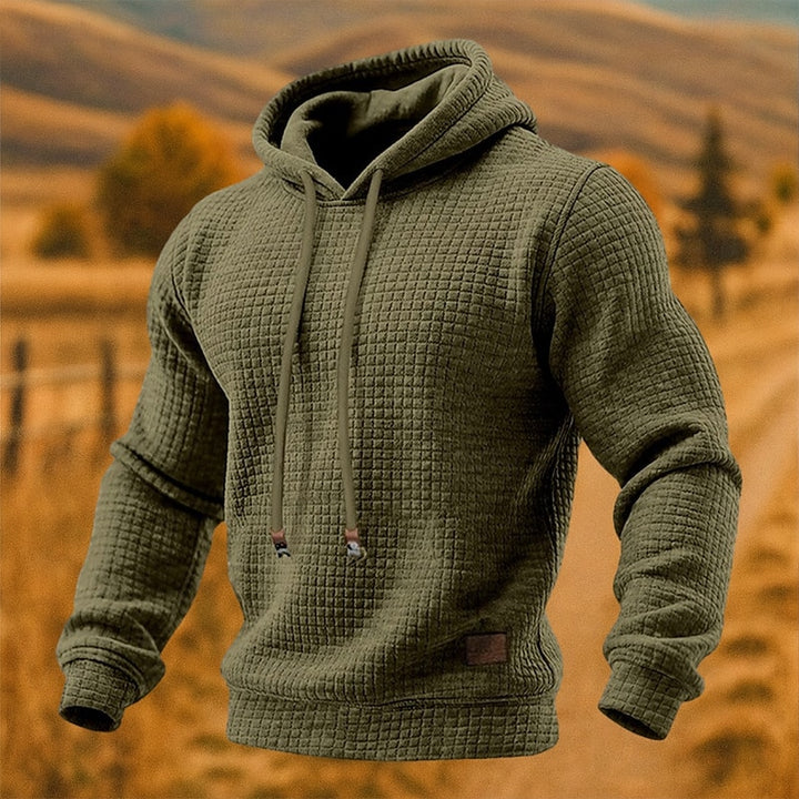 Miles | Textured Waffle Hoodie