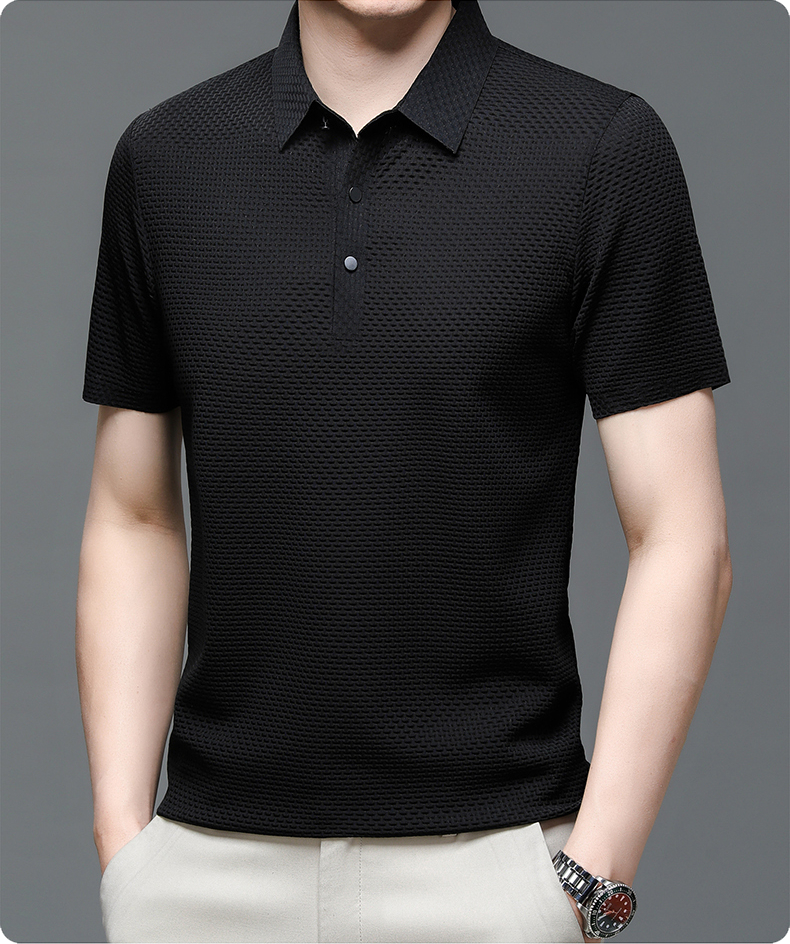 Alistair | Refined Textured Polo Shirt