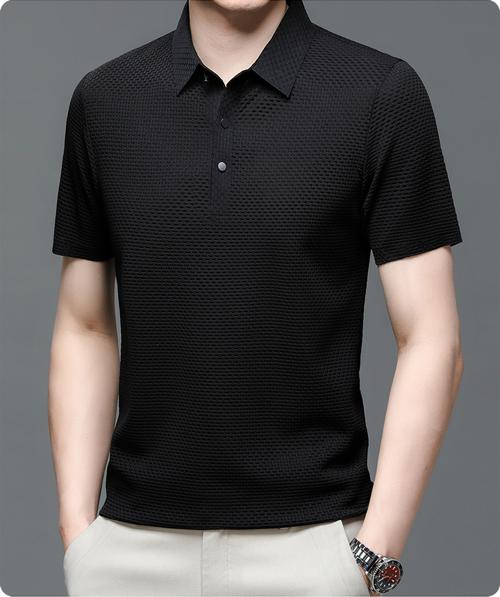 Alistair | Refined Textured Polo Shirt