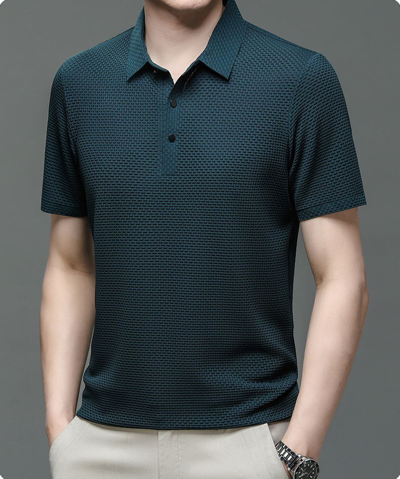 Alistair | Refined Textured Polo Shirt