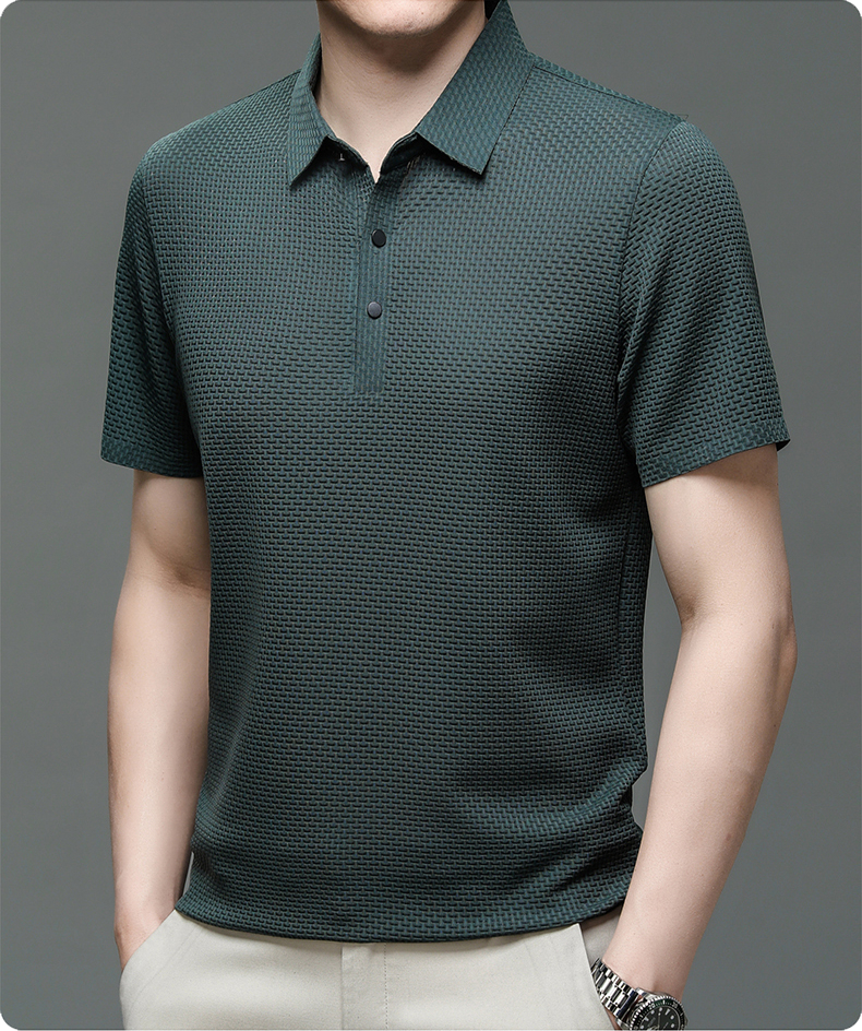 Alistair | Refined Textured Polo Shirt