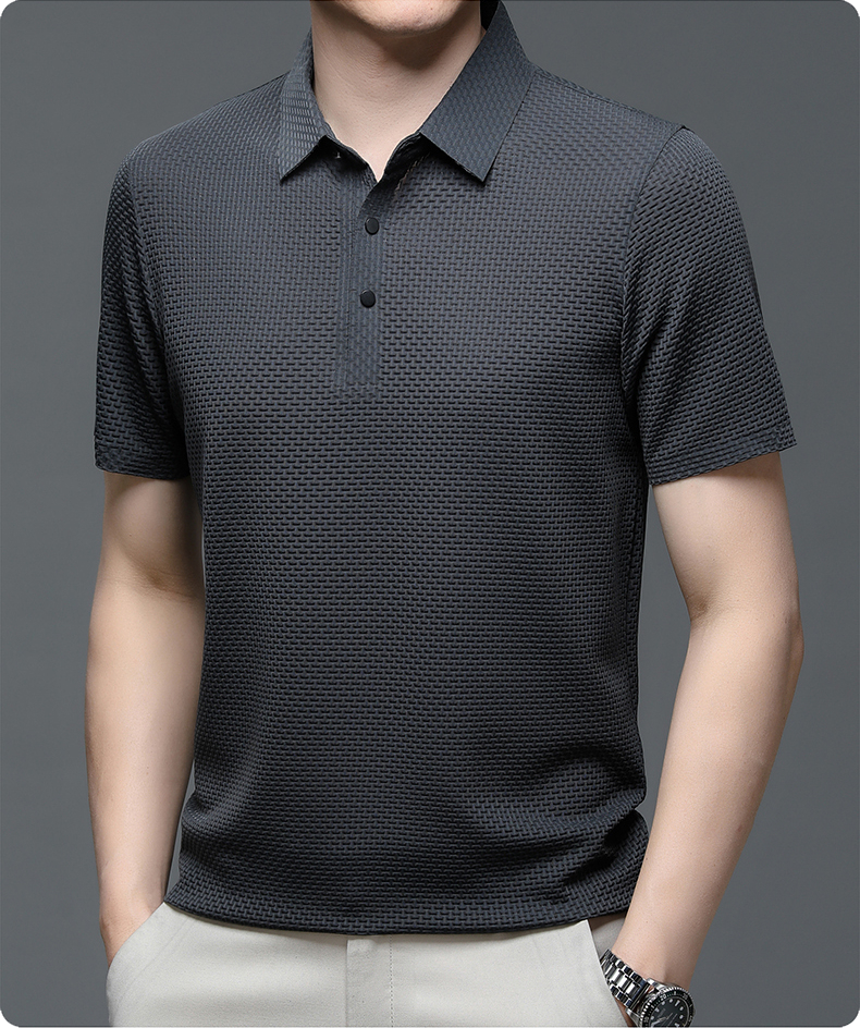 Alistair | Refined Textured Polo Shirt