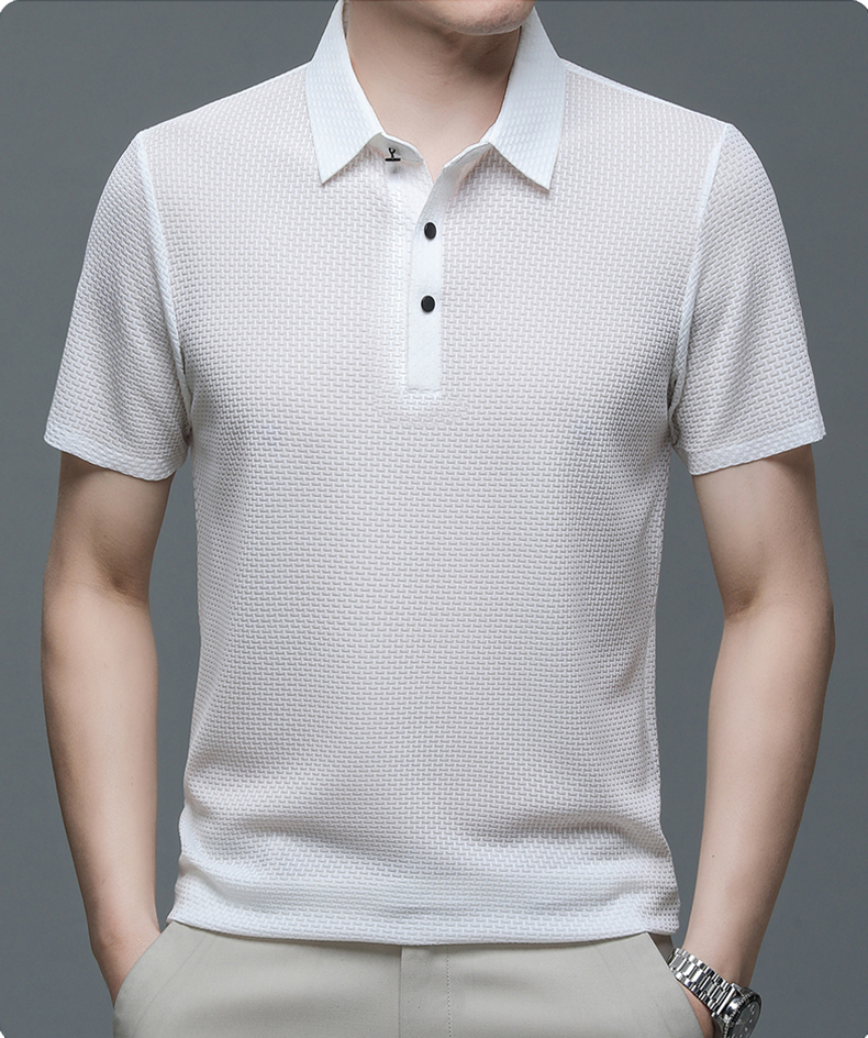 Alistair | Refined Textured Polo Shirt