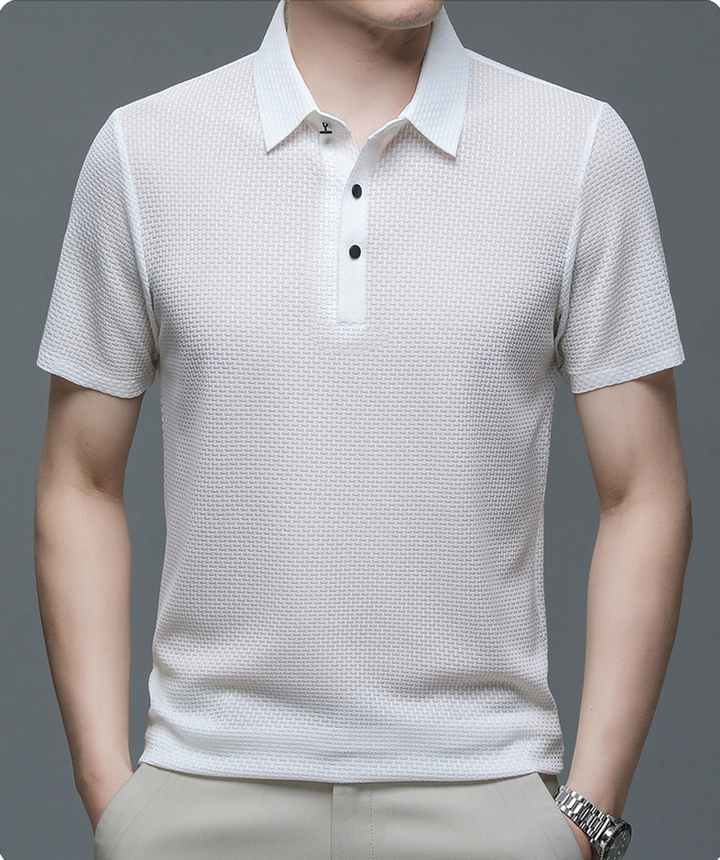 Alistair | Refined Textured Polo Shirt