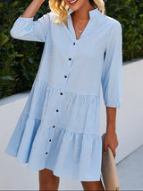 Nancy | Relaxed Tiered Swing Dress