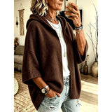 Cassidy | Draped Hooded Cardigan