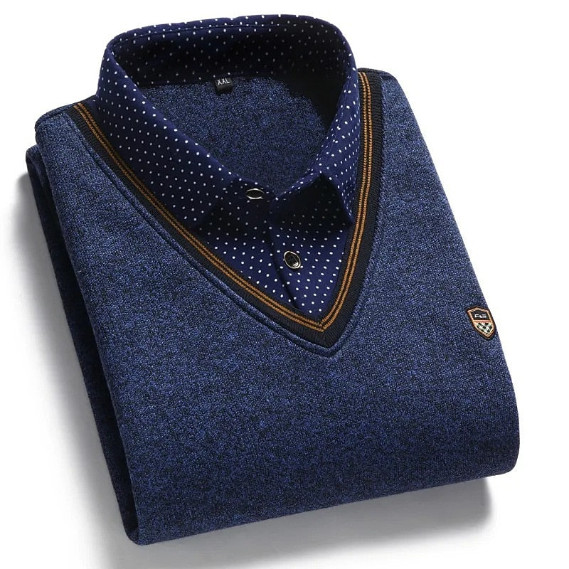 Julian | Layered Mock-Collar Jumper