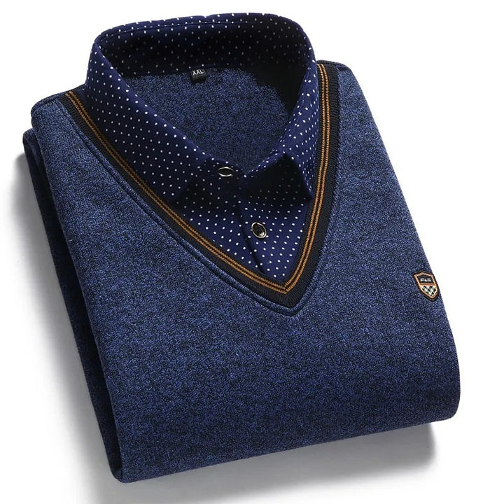 Julian | Layered Mock-Collar Jumper