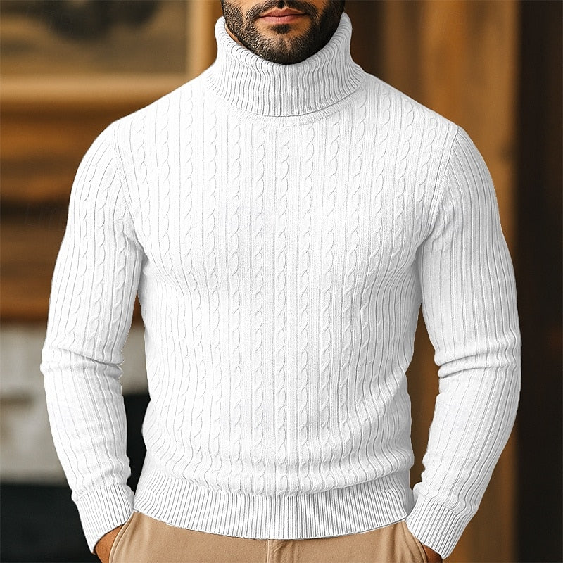 Bennett | Cable-Knit Turtleneck Jumper