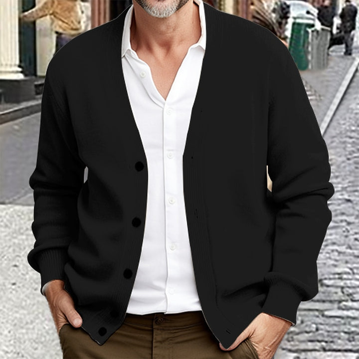 Gerald | Christmas Button-Front Cardigan