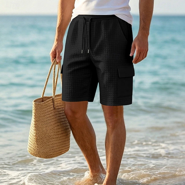 Elliot | Relaxed Textured Cargo Shorts
