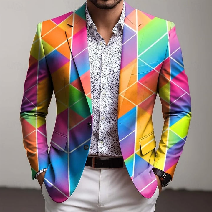 Reid | Geometric Print Blazer