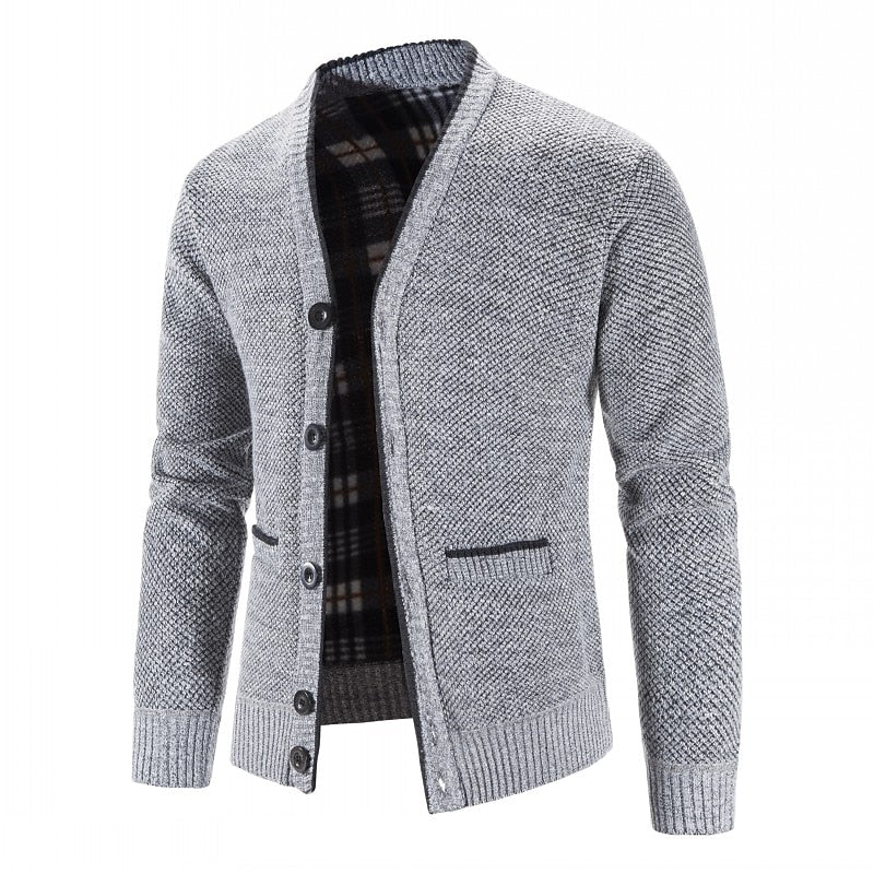 Miles | Refined V-Neck Button Cardigan