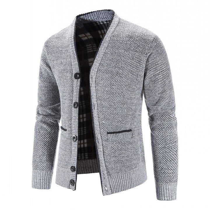 Miles | Refined V-Neck Button Cardigan