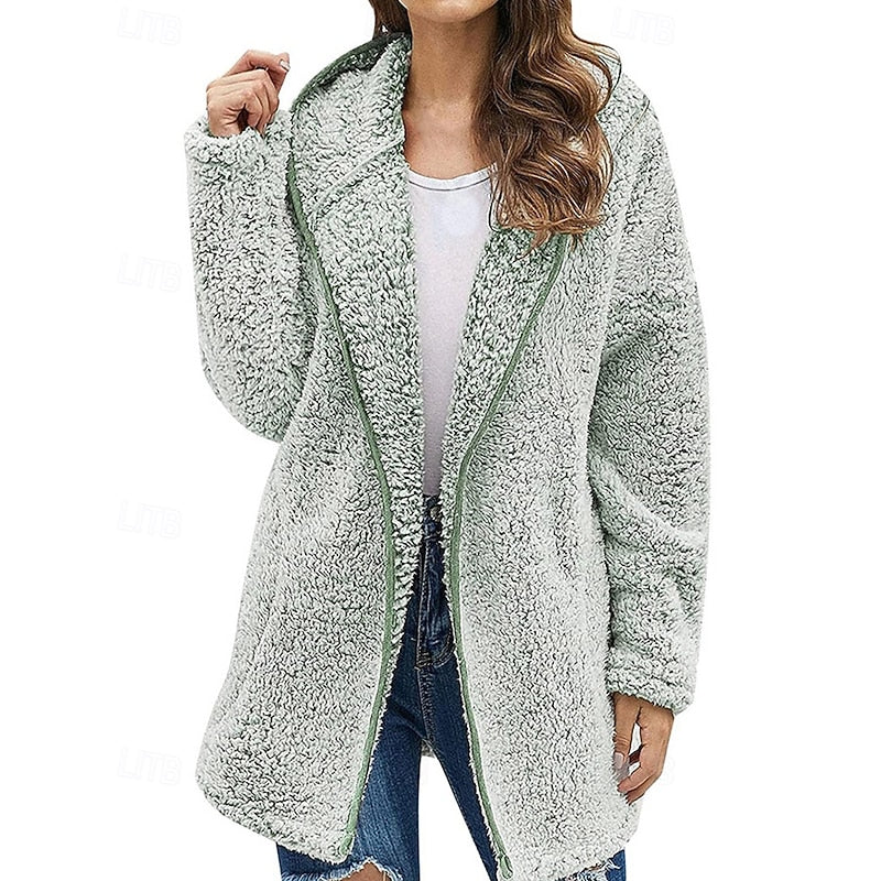 Adelina | Cosy Textured Longline Coat