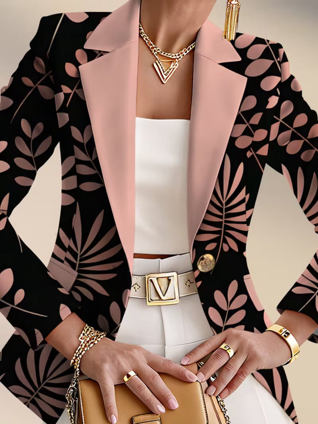 Lorraine | Botanical Print Blazer