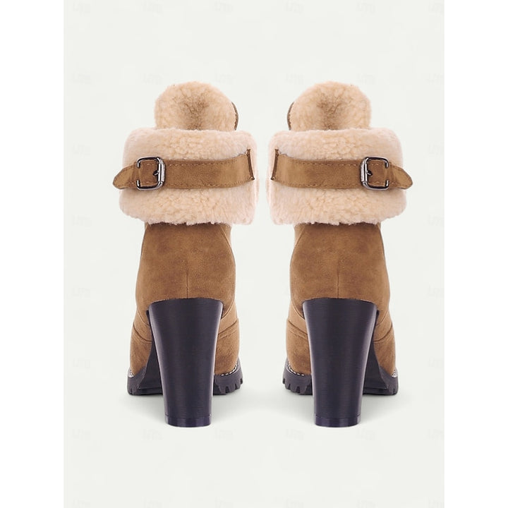 Lorena | Cosy Lace-Up Heeled Winter Boots