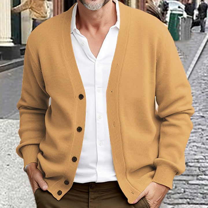 Gerald | Christmas Button-Front Cardigan