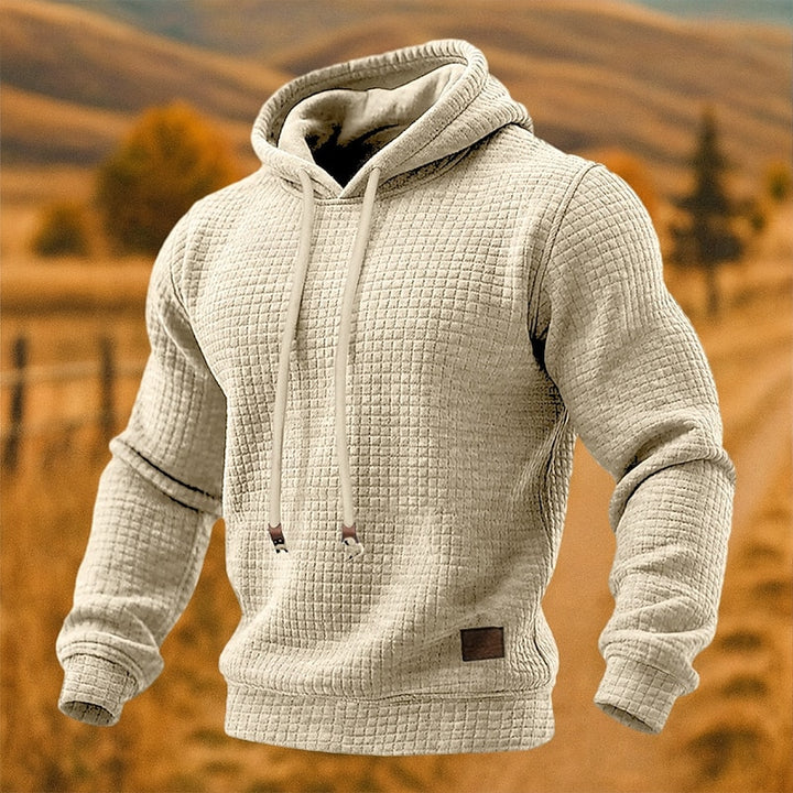 Miles | Textured Waffle Hoodie