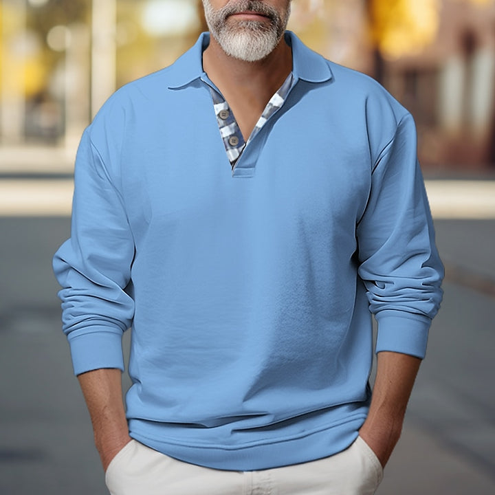 Gregory | Polo-Collar Sweatshirt