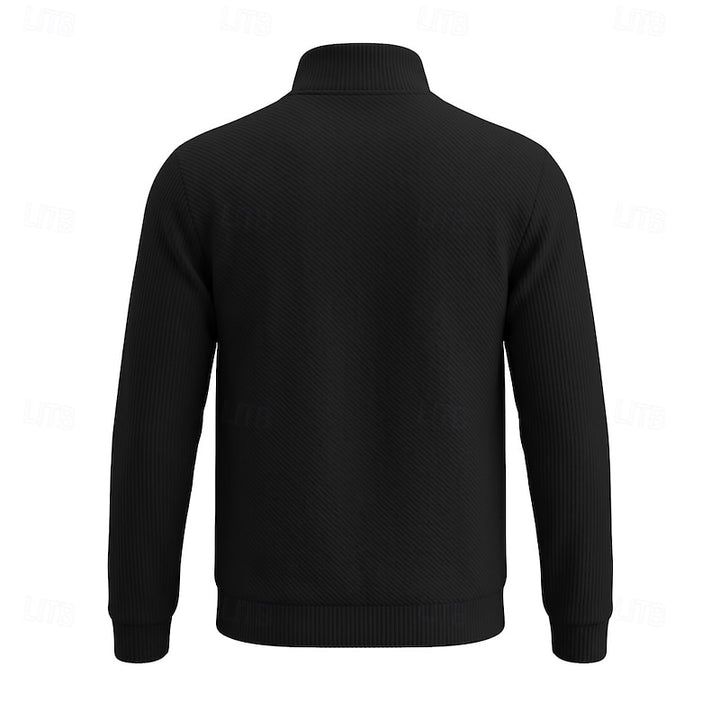 Harrison | Textured Quarter-Zip Pullover